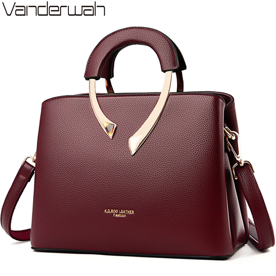 Luxury Bags Tote - حقيقي VANDERWAH جودة عالية بولي Leather