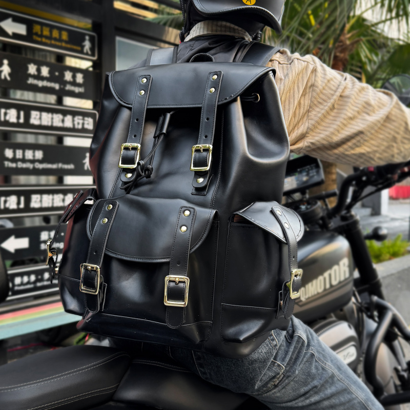 Luxury Zipper Bags - حقيبة ظهر جلدية فاخرة جديدة للرجال