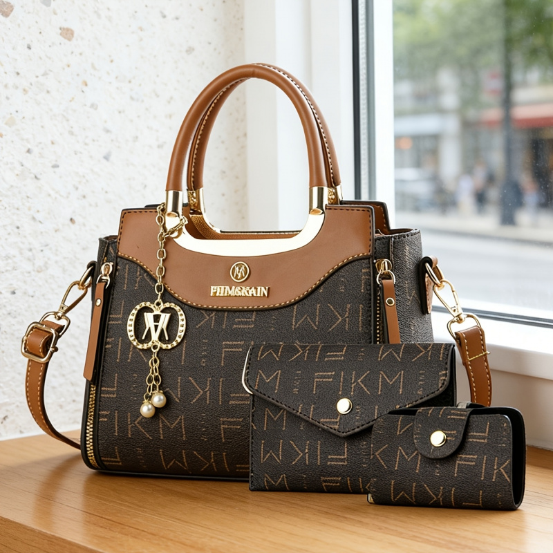 Luxury Zipper Bags - مجموعة من 3 قطع من الحقائب