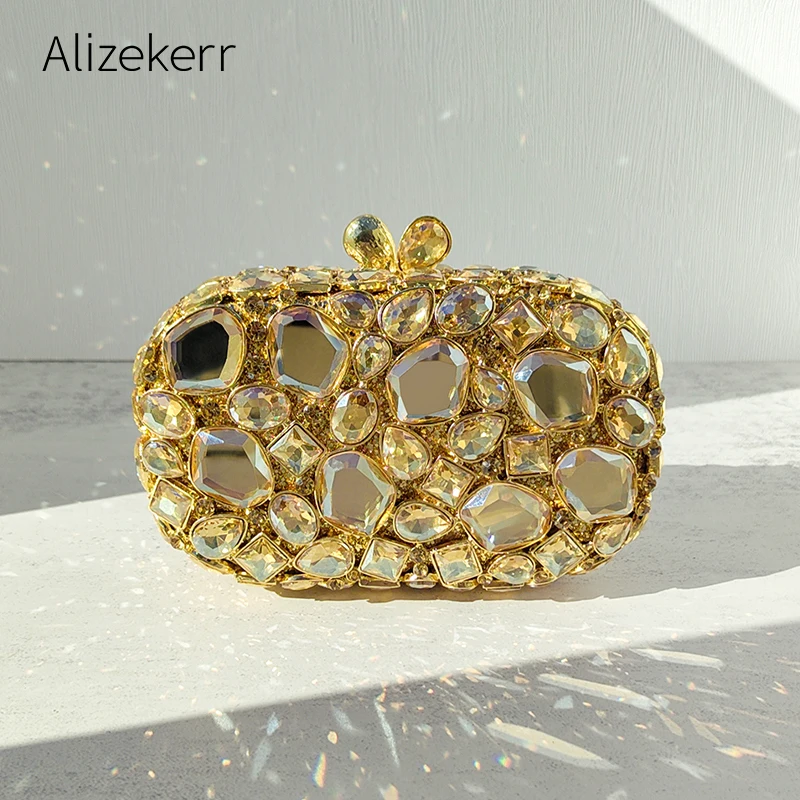 Luxury Bags Made - Alizekerr حقائب سهرة كريستالية زجاجية للنساء