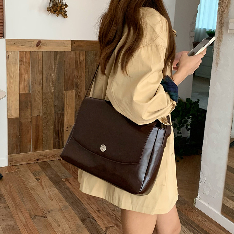 Luxury Bags Tote - CGCBAG-حقيبة جلد صناعي عتيقة للنساء ،