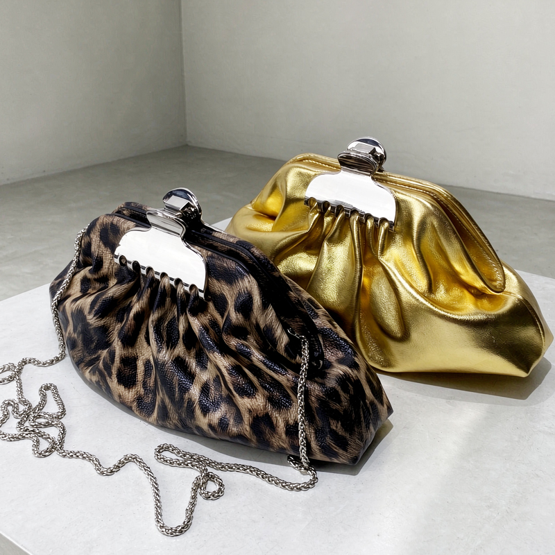 Luxury Bags Made - أزياء مخلب ليوبارد طباعة مساء حقائب
