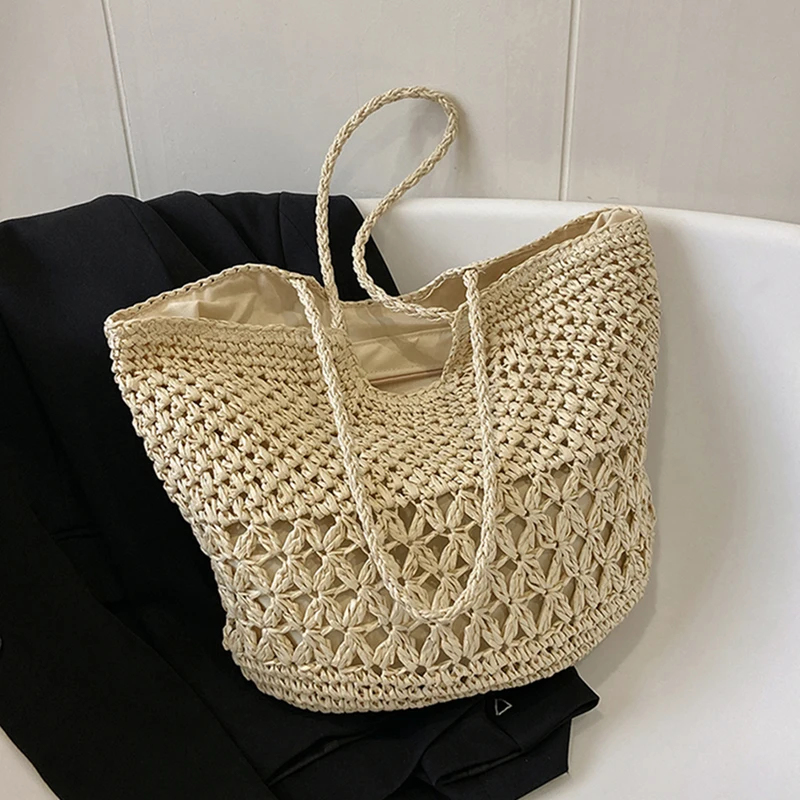 حقائب منسوجة من القش بتصميم عص - مراجعة Luxury Bags Tote وسعره