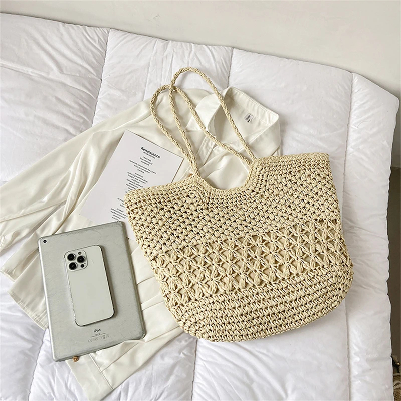 حقائب منسوجة من القش بتصميم عص - مراجعة Luxury Bags Tote وسعره