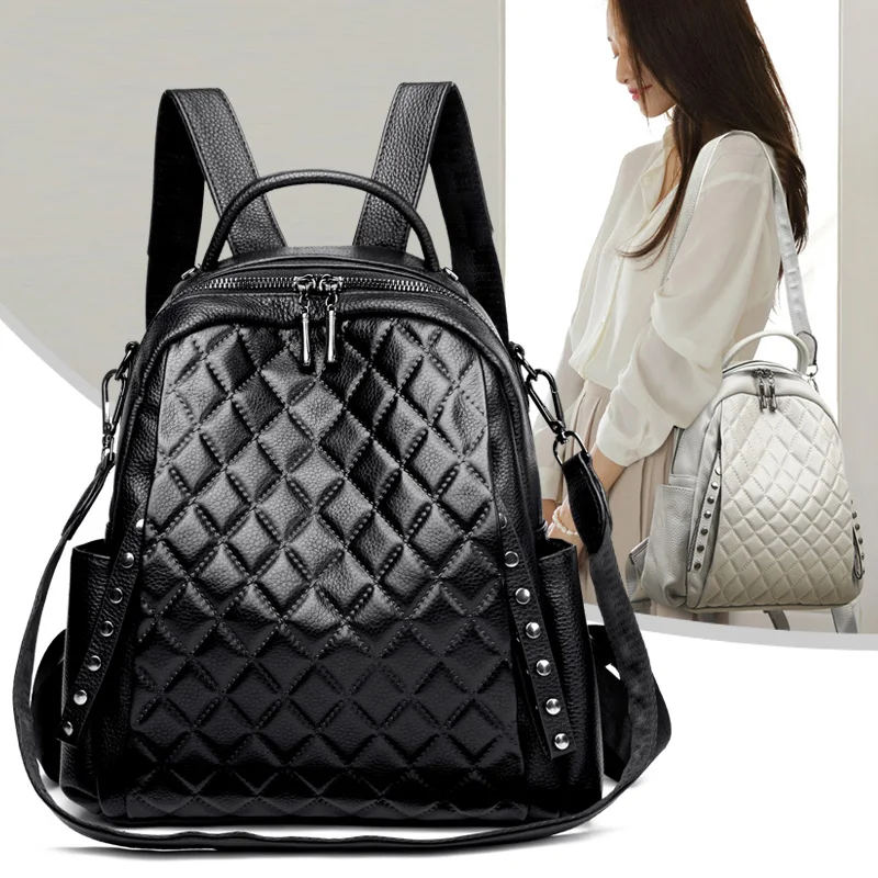 حقيبة ظهر نسائية من الجلد الطب - مراجعة Luxury Zipper Bags وسعره