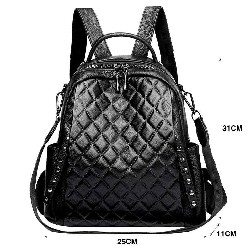 حقيبة ظهر نسائية من الجلد الطب - مراجعة Luxury Zipper Bags وسعره