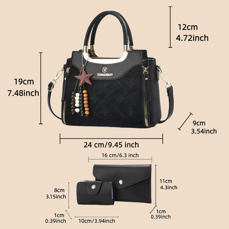 حقيبة يد نسائية أنيقة، لون موح - مراجعة Luxury Zipper Bags وسعره