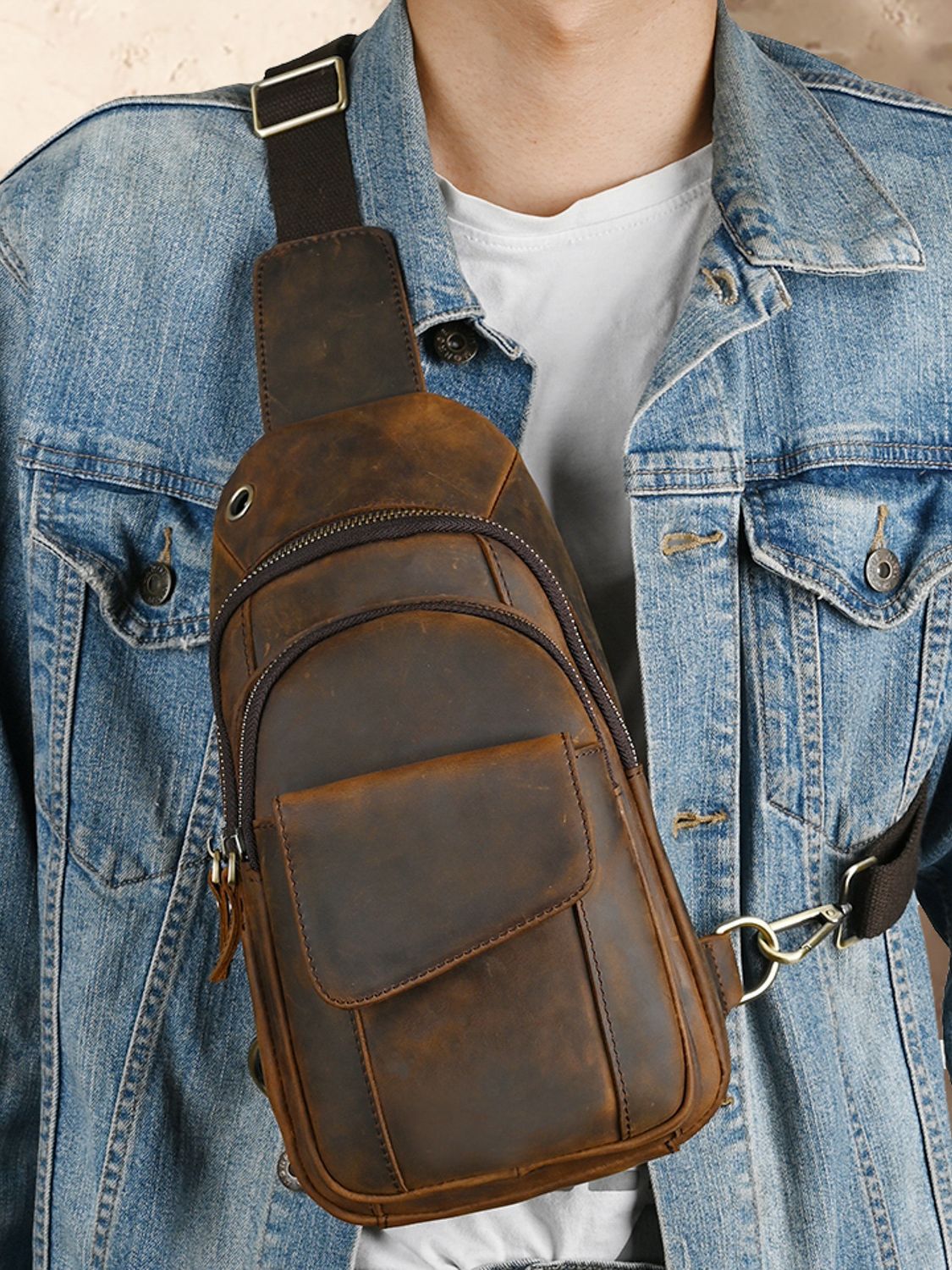 حقيبة صدر رجالية فاخرة متعددة  - مراجعة Luxury Zipper Bags وسعره