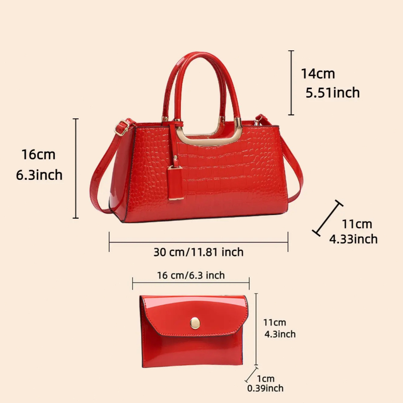 مجموعة حقائب يد نسائية، حقائب  - مراجعة Luxury Zipper Bags وسعره