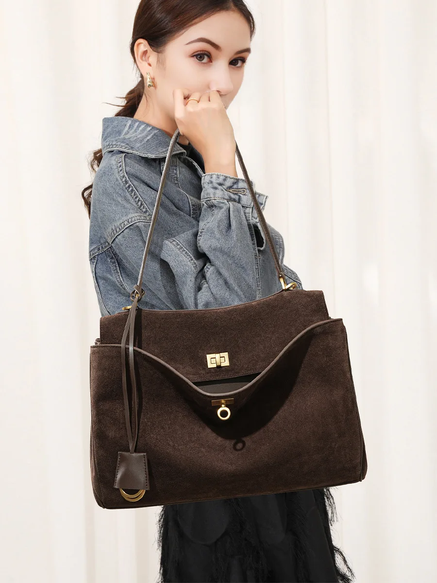 الخريف الشتاء المرأة الجلد الم - مراجعة Luxury Bags Tote وسعره