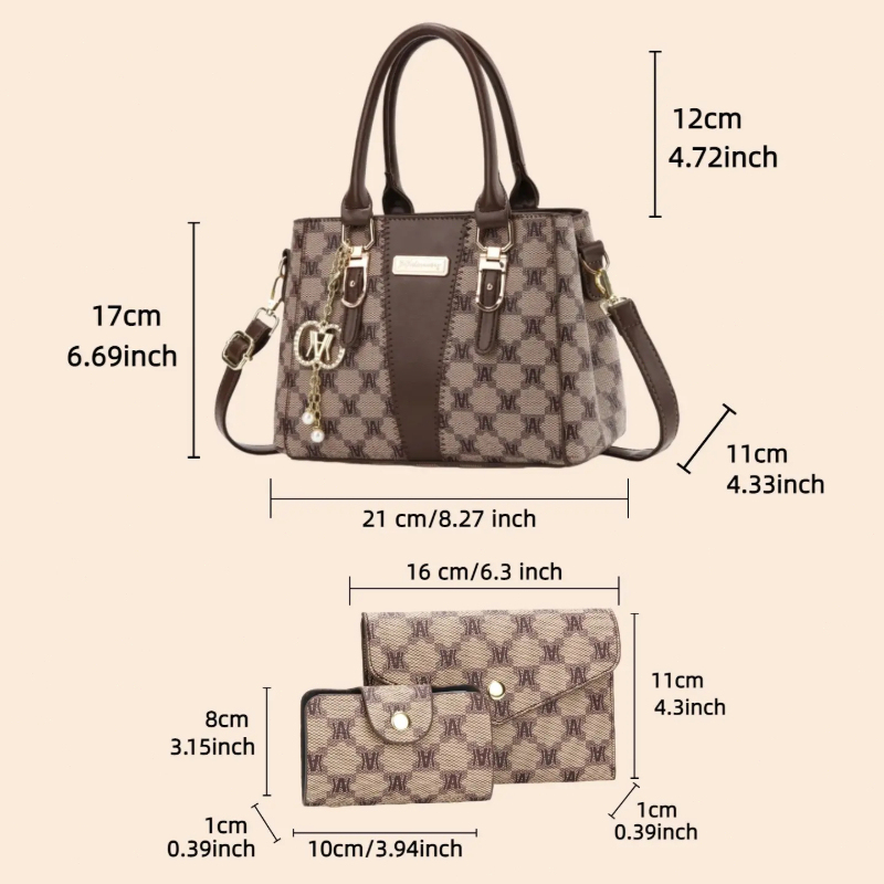 حقيبة يد فاخرة مطبوعة بحروف، ح - مراجعة Luxury Zipper Bags وسعره