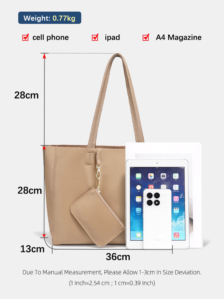 حقيبة يد كبيرة من الجلد الطبيع - مراجعة Luxury Bags Tote وسعره