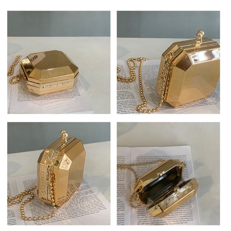 صغيرة فاخرة الذهب مساء حفلة مخ - مراجعة Luxury Zipper Bags وسعره