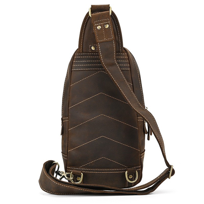 حقيبة صدر للرجال من الجلد الطب - مراجعة Luxury Zipper Bags وسعره