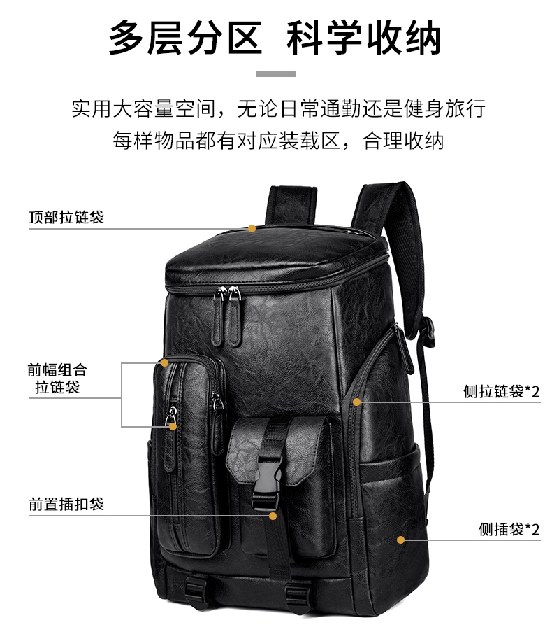 حقائب ظهر عصرية فاخرة للرجال،  - مراجعة Luxury Zipper Bags وسعره
