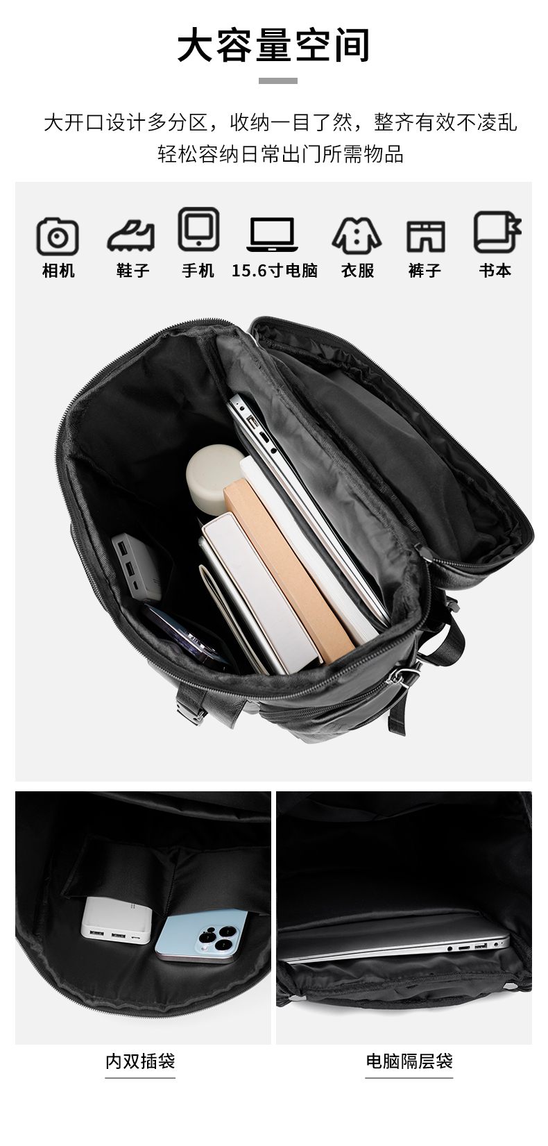 حقائب ظهر عصرية فاخرة للرجال،  - مراجعة Luxury Zipper Bags وسعره